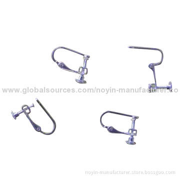 Earring hook with copper material, earring hook with silver color